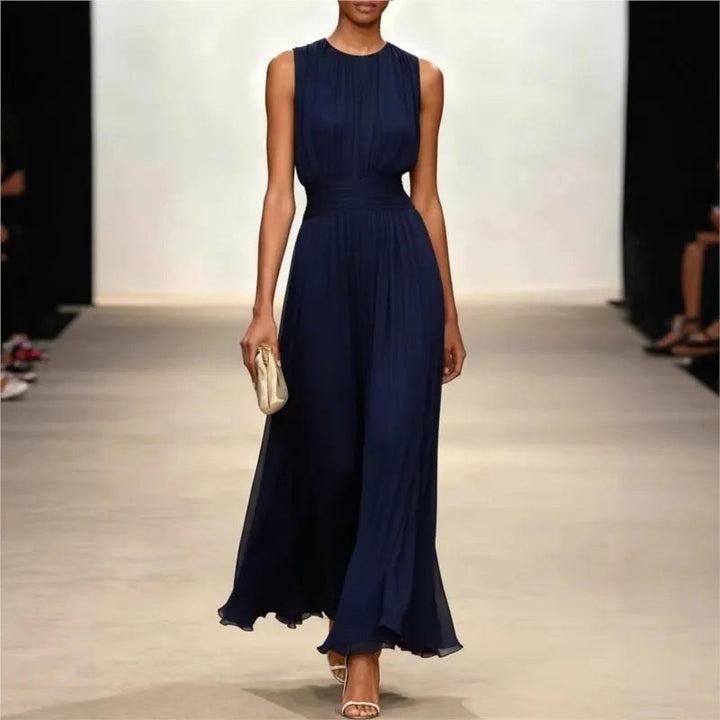 Brielle | Women's Sleeveless Maxi Dress - Navy Blue