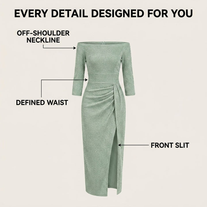 Brielle | Women's Sparkling Long Evening Dress - image 11