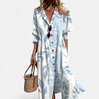 Brooke | Women's Boho Maxi Dress, Lightweight Summer Dress for Holidays and Resort Wear, Lightweight Summer Dress for Holidays and Resort Wear - Skyblue