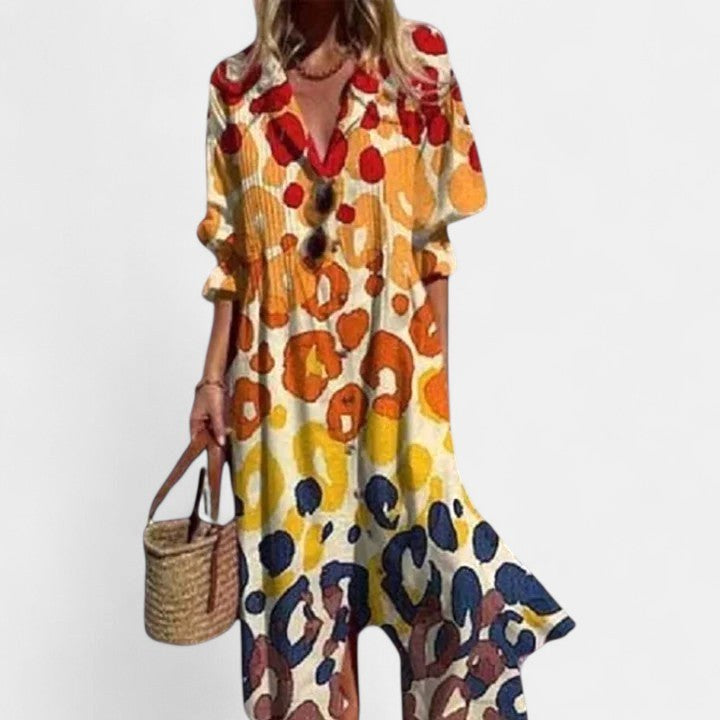 Brooke | Women's Boho Maxi Dress, Lightweight Summer Dress for Holidays and Resort Wear, Lightweight Summer Dress for Holidays and Resort Wear - Yellow