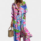Brooke | Women's Boho Maxi Dress, Lightweight Summer Dress for Holidays and Resort Wear, Lightweight Summer Dress for Holidays and Resort Wear - Pink