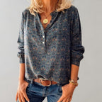 Brooke | Women's Boho Print Casual Blouse, Lightweight Summer Top for Holidays and Casual Wear, Lightweight Summer Top for Holidays and Casual Wear - image 1