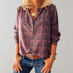 Brooke | Women's Boho Print Casual Blouse, Lightweight Summer Top for Holidays and Casual Wear, Lightweight Summer Top for Holidays and Casual Wear - image 3