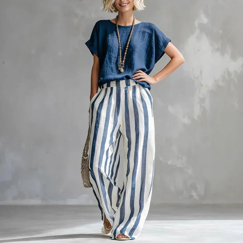 Brooke | Women's Linen Summer Two-Piece Set - image 7