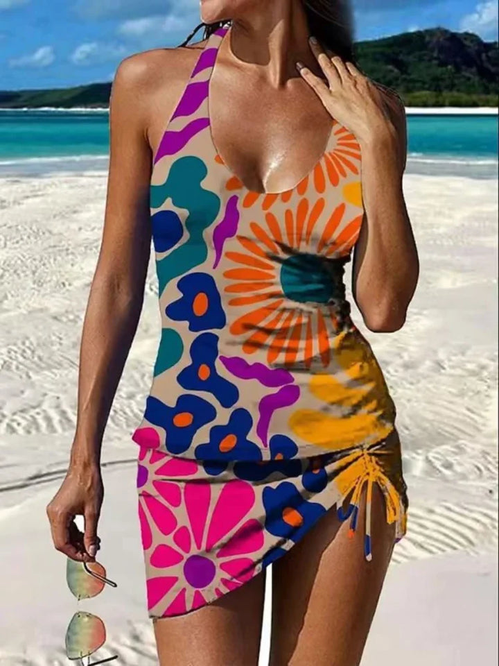 Avery | Floral Tankini Two-Piece Set