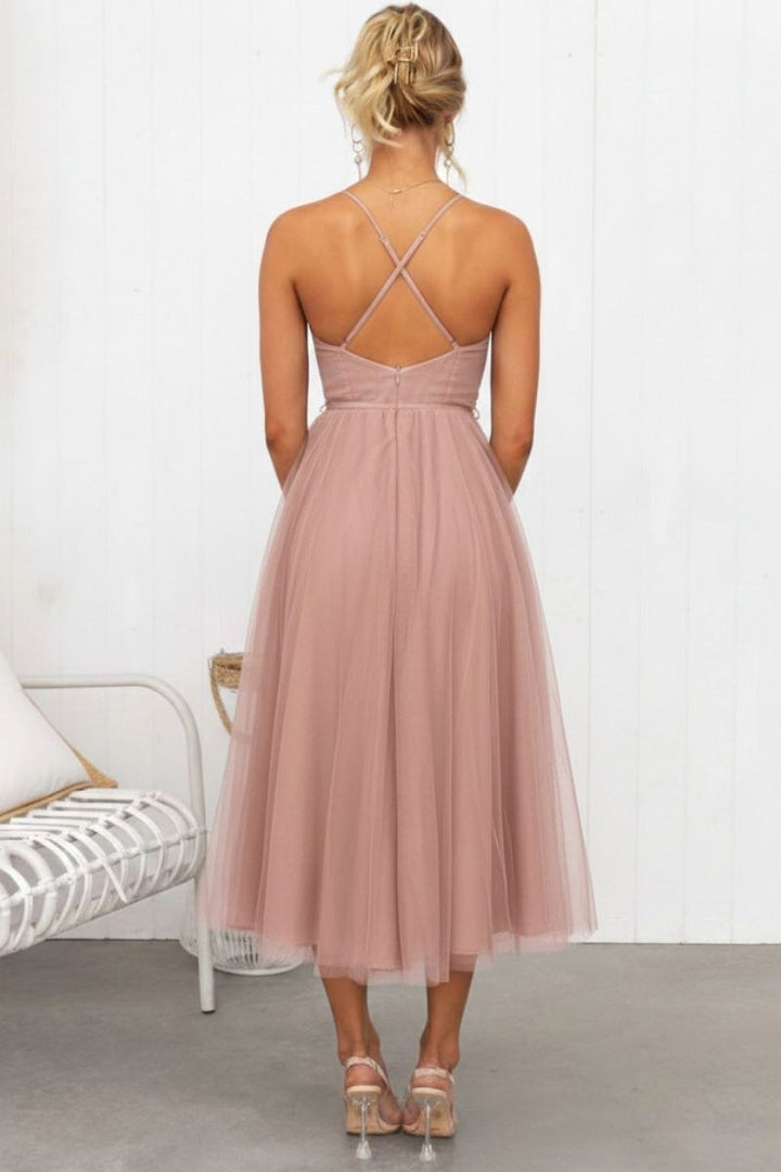 Cambria | Women's Tulle Midi Dress - image 6