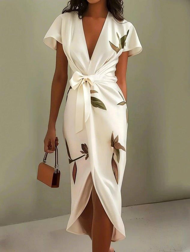 Camille | Women's Elegant Wrap Dress with Adjustable Waist - image 3