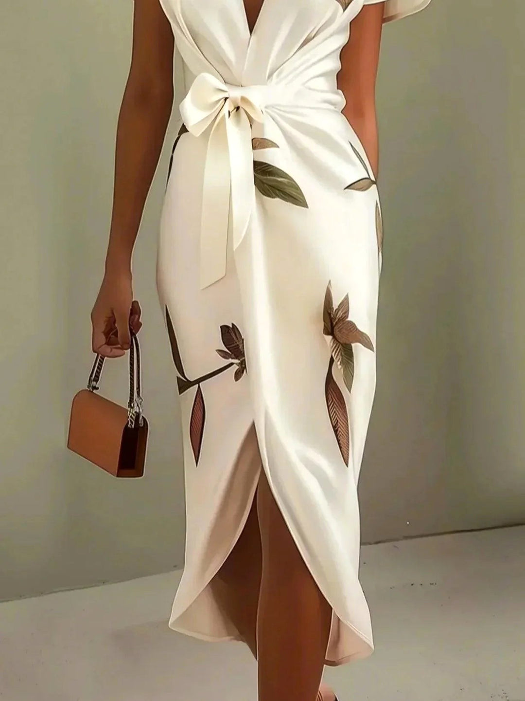 Camille | Women's Elegant Wrap Dress with Adjustable Waist - image 5