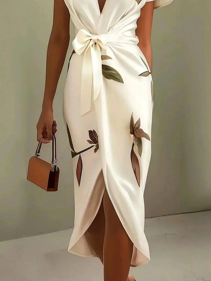 Camille | Women's Elegant Wrap Dress with Adjustable Waist - image 5