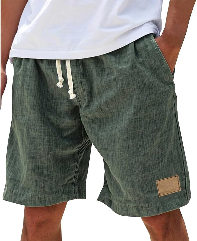 Campbell | Men's Relaxed Cotton Shorts, Lightweight Summer Shorts | The Shrader Sisters | Navy Blue