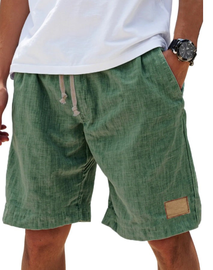 Campbell | Men's Relaxed Cotton Shorts, Lightweight Summer Shorts | The Shrader Sisters | Grey