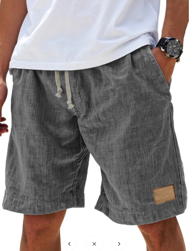 Campbell | Men's Relaxed Cotton Shorts, Lightweight Summer Shorts | The Shrader Sisters | Pink