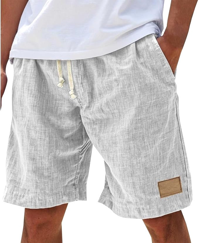 Campbell | Men's Relaxed Cotton Shorts, Lightweight Summer Shorts | The Shrader Sisters | Army Green