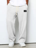Campbell | Women's Relaxed Lace Trousers, Straight-Leg Everyday Trousers | The Shrader Sisters | Gray