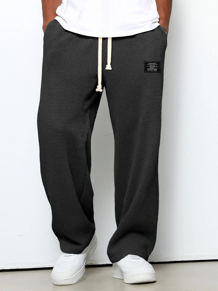 Campbell | Women's Relaxed Lace Trousers, Straight-Leg Everyday Trousers | The Shrader Sisters | Dark Brown