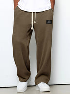Campbell | Women's Relaxed Lace Trousers, Straight-Leg Everyday Trousers | The Shrader Sisters | Dark Green
