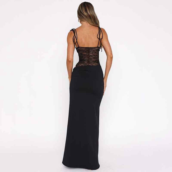 Celeste | Women's Maxi Dress with Lace Corset Detail - image 8