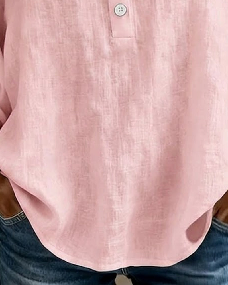 Nora | Square Neck Linen Blouse