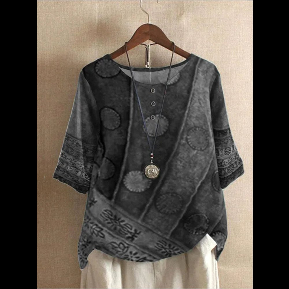Charlotte | Women's Colourful Boho Blouse, Lightweight Summer Top for Holidays and Casual Wear - image 3