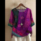 Charlotte | Women's Colourful Boho Blouse, Lightweight Summer Top for Holidays and Casual Wear - image 4
