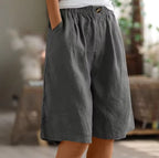 Charlotte | Women's Relaxed Comfort Shorts - Gray