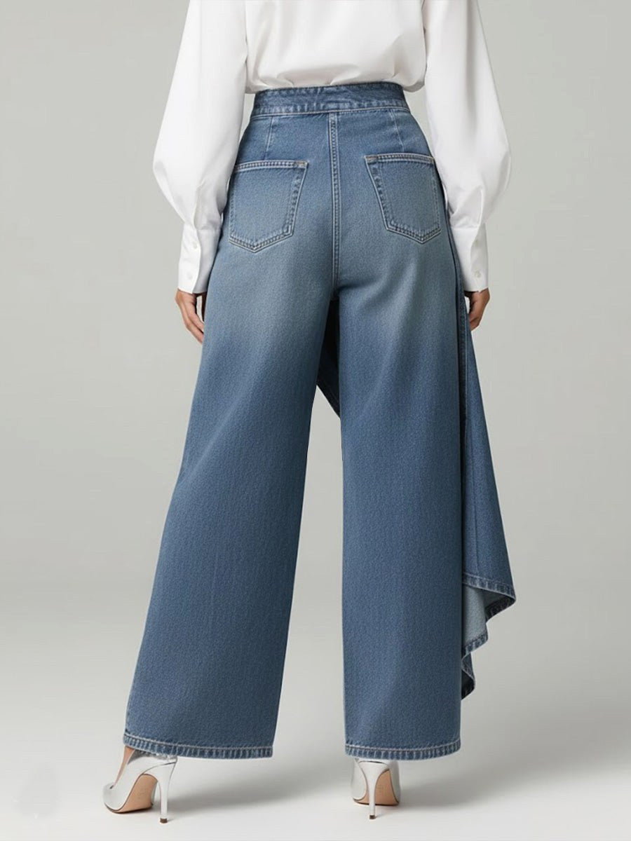 Claire | Women's High-Waisted Wide-Leg Jeans, Comfortable Summer Trousers for Travel and Everyday Wear, Comfortable Summer Trousers for Travel and Everyday Wear - image 2