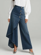 Claire | Women's High-Waisted Wide-Leg Jeans, Comfortable Summer Trousers for Travel and Everyday Wear, Comfortable Summer Trousers for Travel and Everyday Wear - image 3