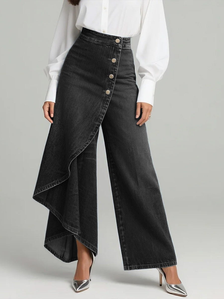 Claire | Women's High-Waisted Wide-Leg Jeans, Comfortable Summer Trousers for Travel and Everyday Wear, Comfortable Summer Trousers for Travel and Everyday Wear - image 5