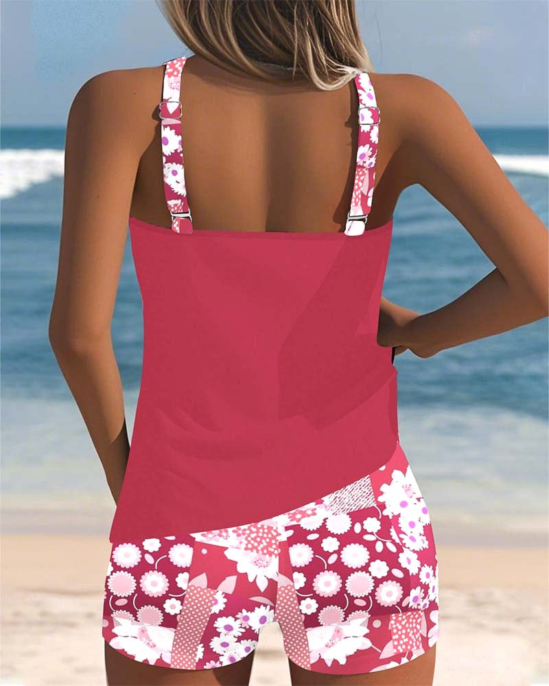 Clarissa | Women's Floral Tankini Swimsuit with Racerback - image 10