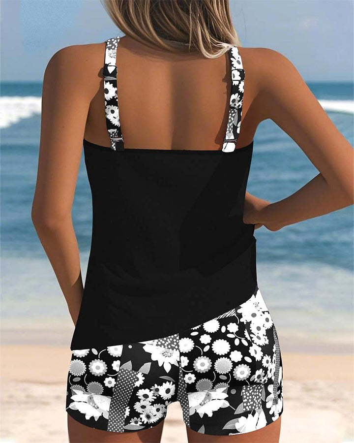 Clarissa | Women's Floral Tankini Swimsuit with Racerback - image 8