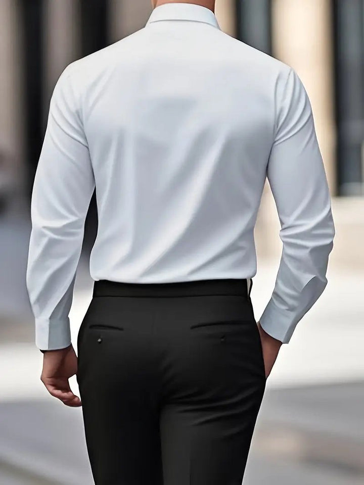 Cooper | Men's Breathable Long-Sleeved Shirt, Tailored Slim-Fit Shirt | The Shrader Sisters