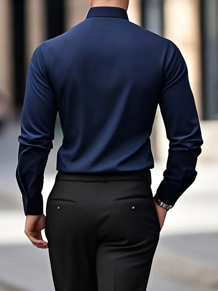 Cooper | Men's Breathable Long-Sleeved Shirt, Tailored Slim-Fit Shirt | The Shrader Sisters