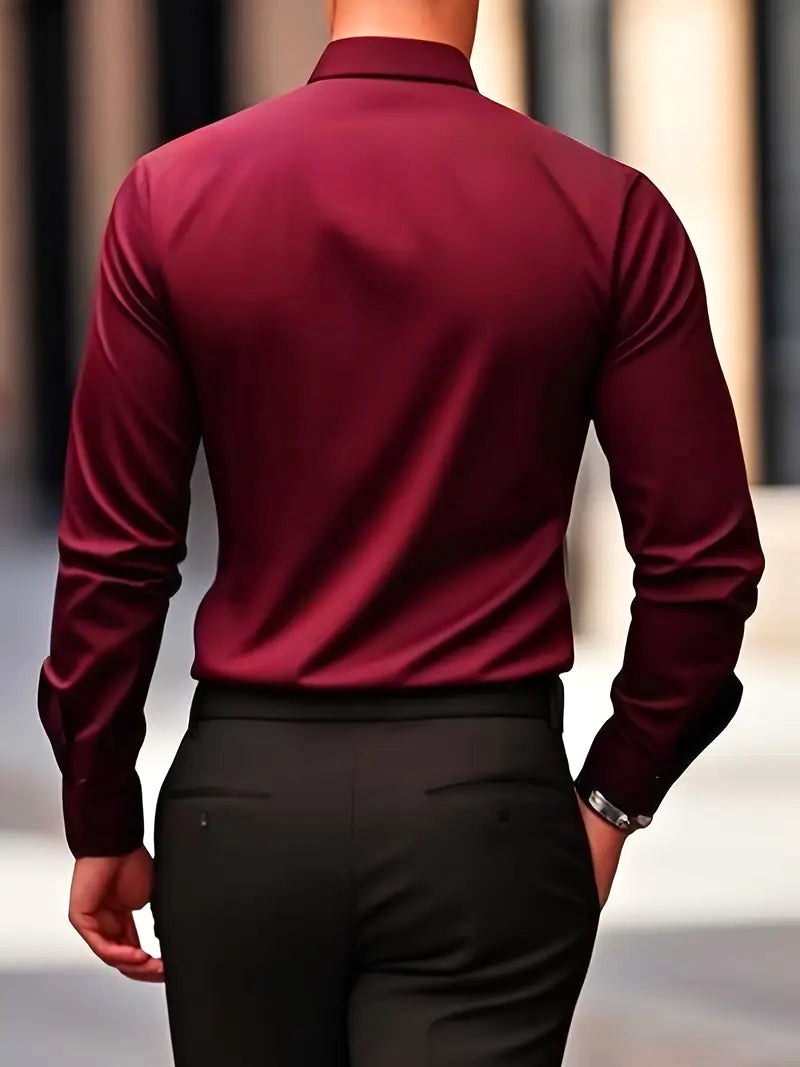 Cooper | Men's Breathable Long-Sleeved Shirt, Tailored Slim-Fit Shirt | The Shrader Sisters