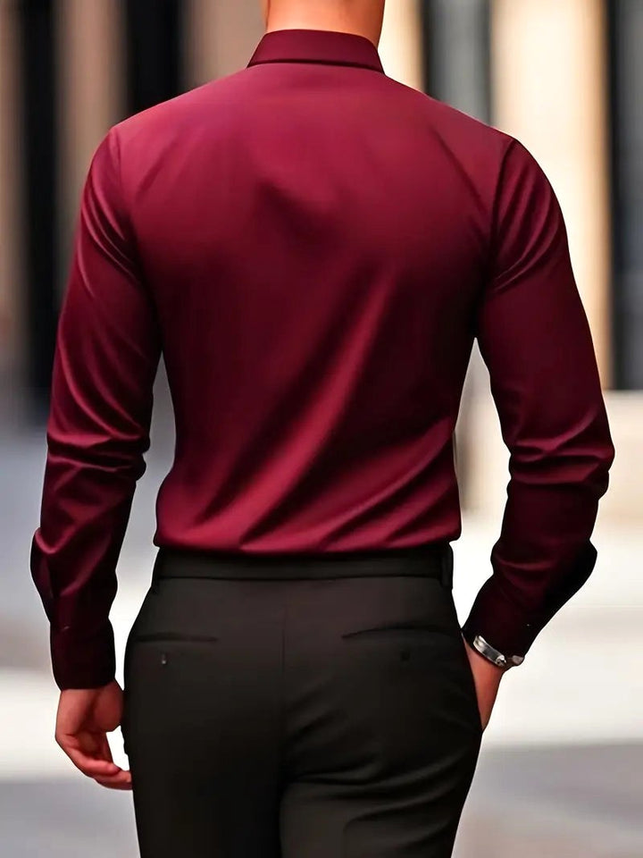 Cooper | Men's Breathable Long-Sleeved Shirt, Tailored Slim-Fit Shirt | The Shrader Sisters