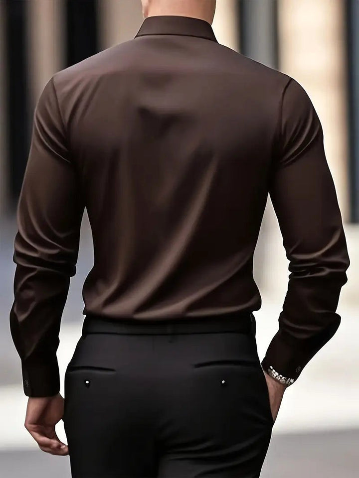 Cooper | Men's Breathable Long-Sleeved Shirt, Tailored Slim-Fit Shirt | The Shrader Sisters
