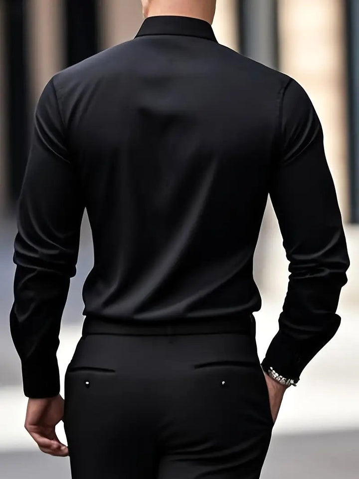 Cooper | Men's Breathable Long-Sleeved Shirt, Tailored Slim-Fit Shirt | The Shrader Sisters