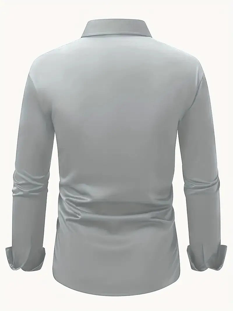 Cooper | Men's Breathable Long-Sleeved Shirt, Tailored Slim-Fit Shirt | The Shrader Sisters