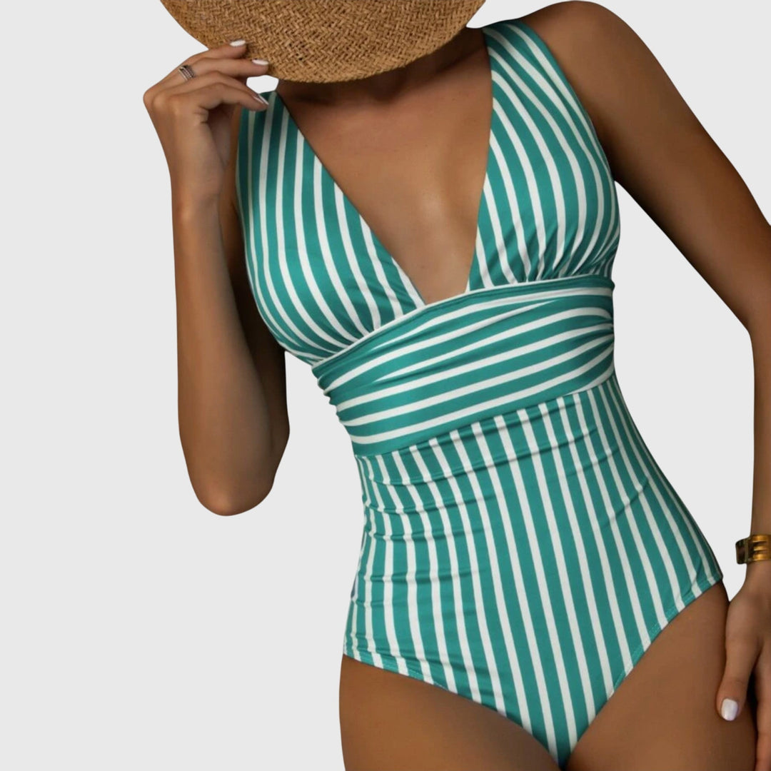 Nora | Striped One-Piece Swimsuit
