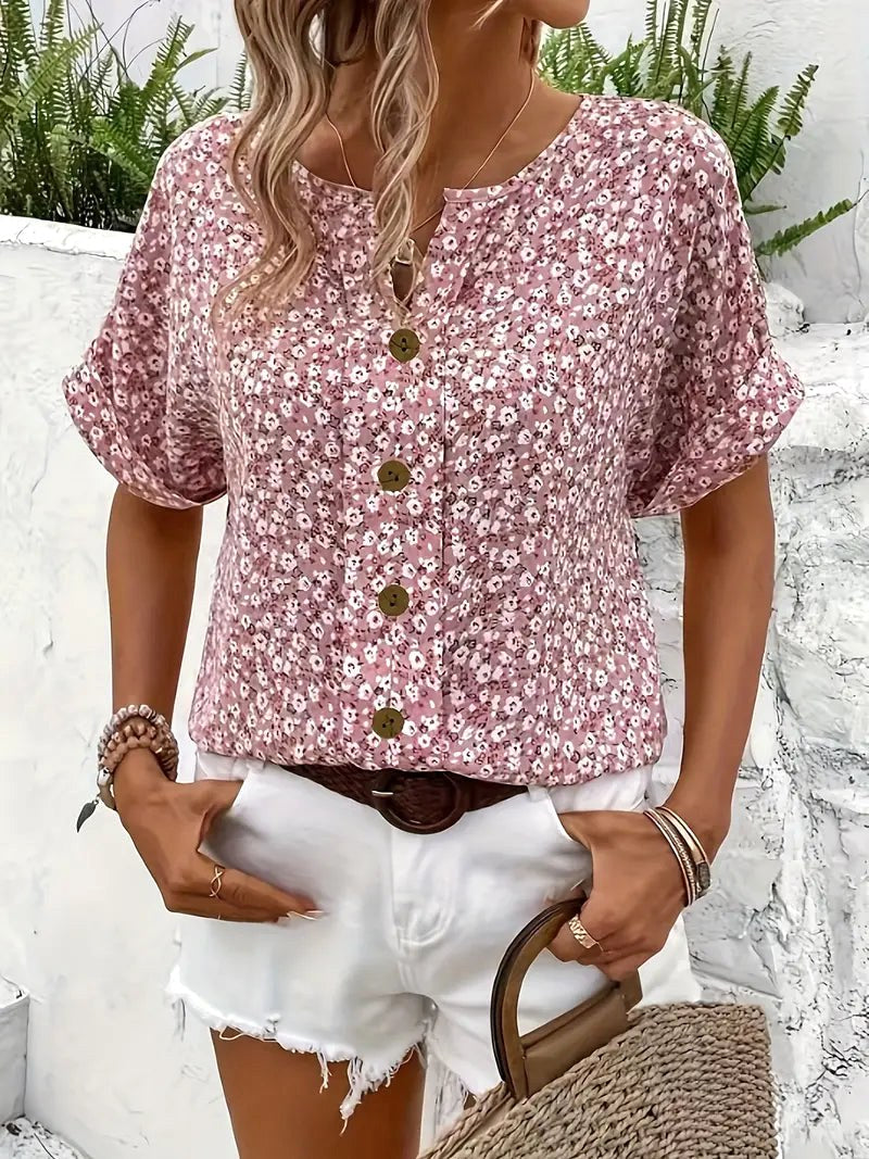 Daisy | Women's Floral Print Blouse - image 4