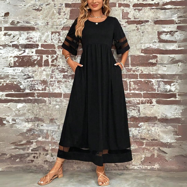 Danika | Women's Flattering Midi Dress with Tummy Coverage, Elegant Occasion Dress | The Shrader Sisters