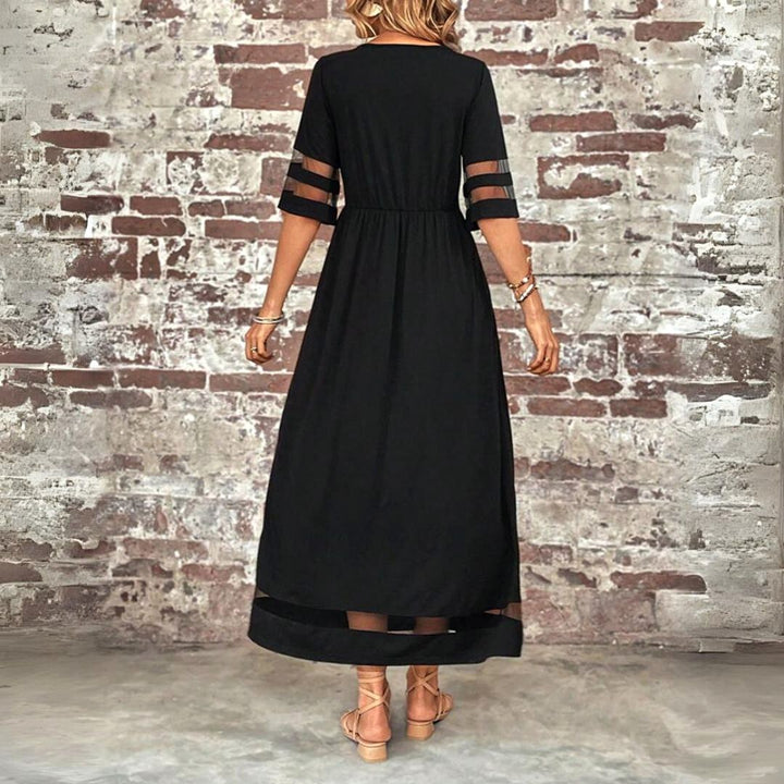 Danika | Women's Flattering Midi Dress with Tummy Coverage, Elegant Occasion Dress | The Shrader Sisters