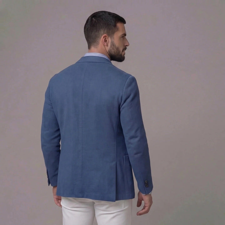 Darcy | Men's Linen Blazer, Lightweight Unstructured Jacket | The Shrader Sisters | Black