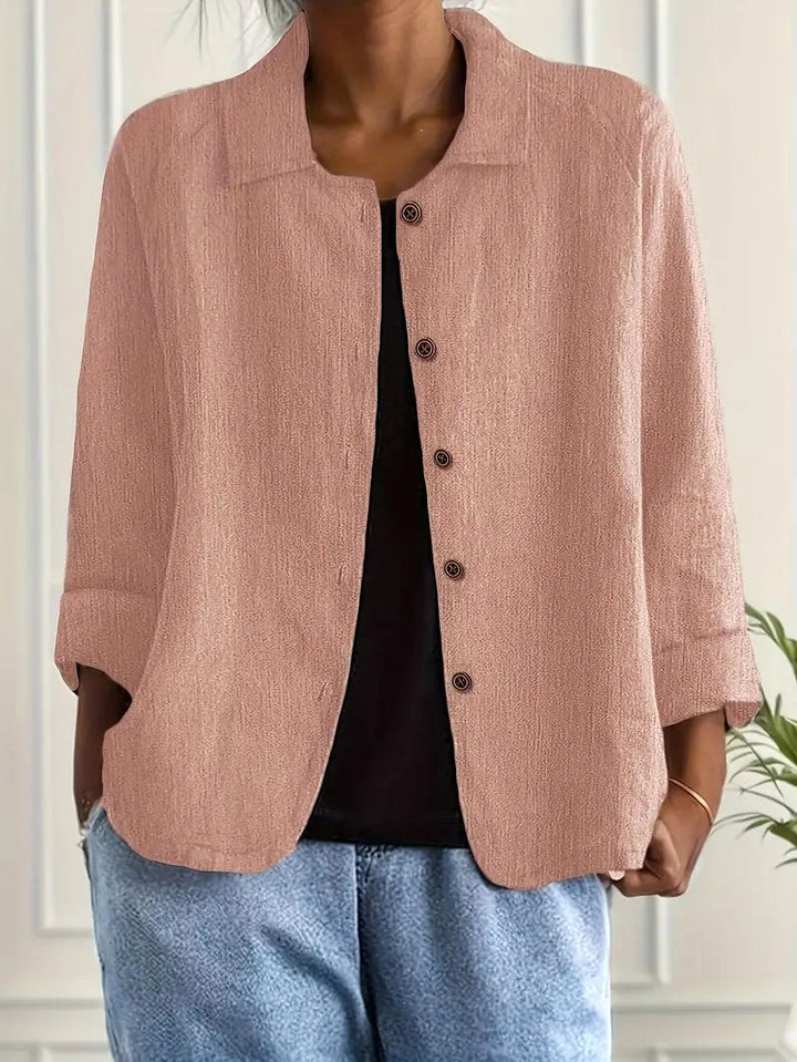 Denise | Women's Classic Light Long Sleeve Top - Pink