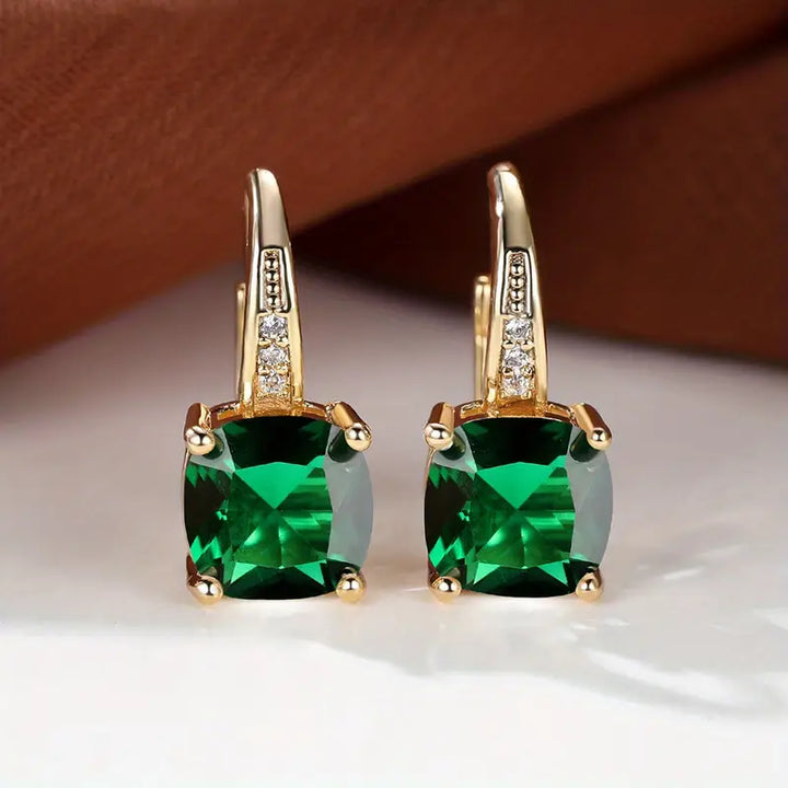 Selvara – Deep Blue Statement Earrings
