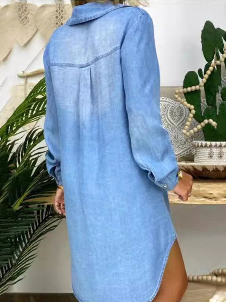 Donna | Women's Casual Denim Shirt Dress - image 3