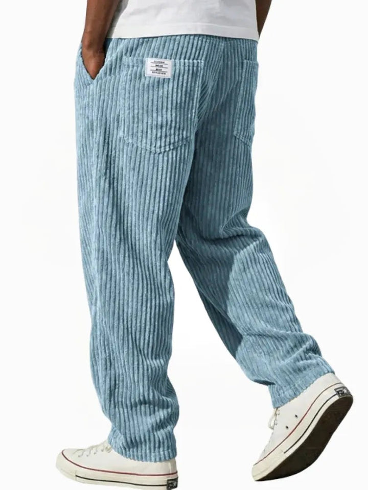 Dylan | Men's Corduroy Trousers, Classic Everyday Trousers | The Shrader Sisters | Light Green