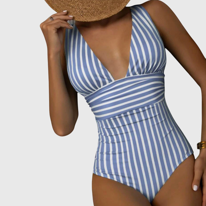 Nora | Striped One-Piece Swimsuit