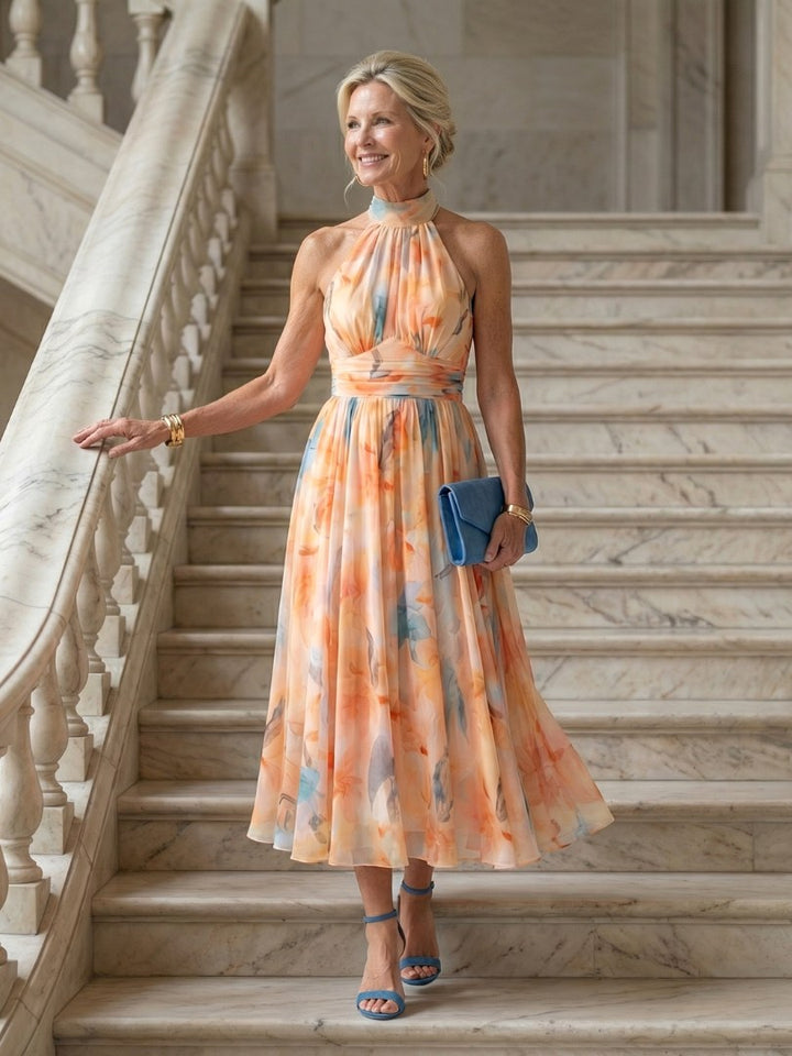 Elin | Women's Halter Midi Dress - image 4