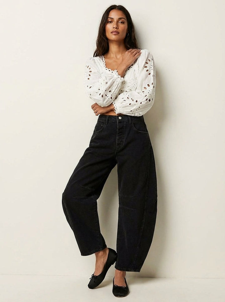 Elina | Women's Baggy High-Rise Jeans - image 13
