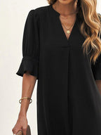 Ella | Women's Black Midi Dress, Classic Elegant Dress | The Shrader Sisters